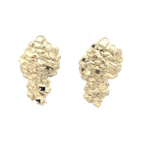 10k Gold Nugget Stud Earrings