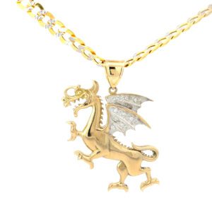 10k Yellow Gold Dragon Charm